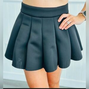 Perky Pleated Mini Skirt
